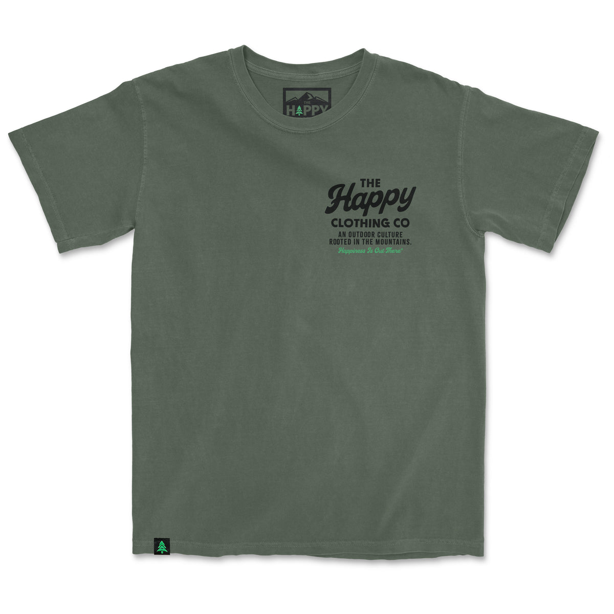The Happy Clothing Co. Script Nature-Dyed Tee - The Happy Clothing Company