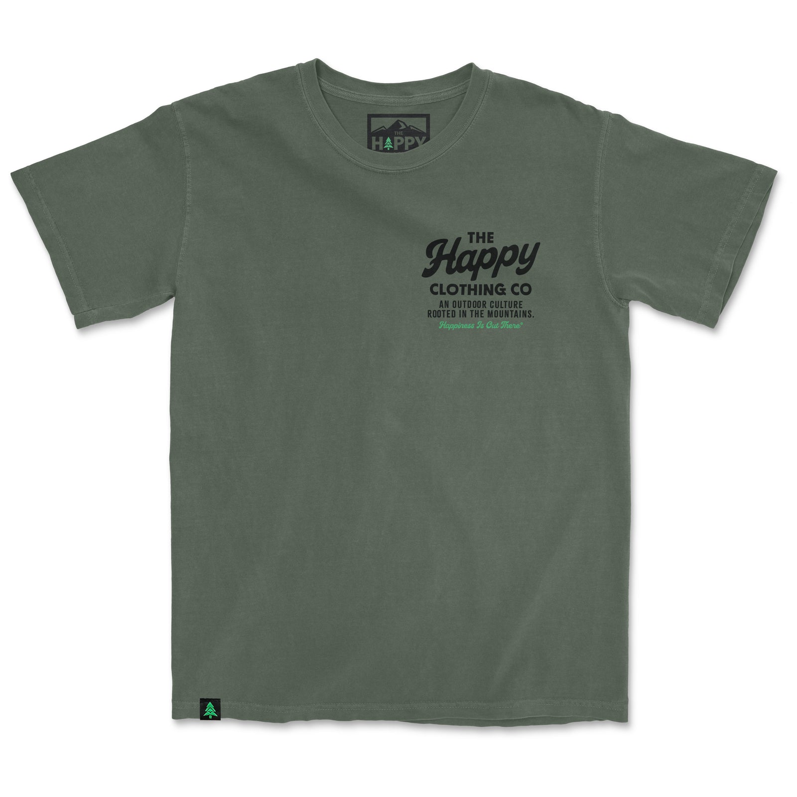 The Happy Clothing Co. Script Nature-Dyed Tee - The Happy Clothing Company