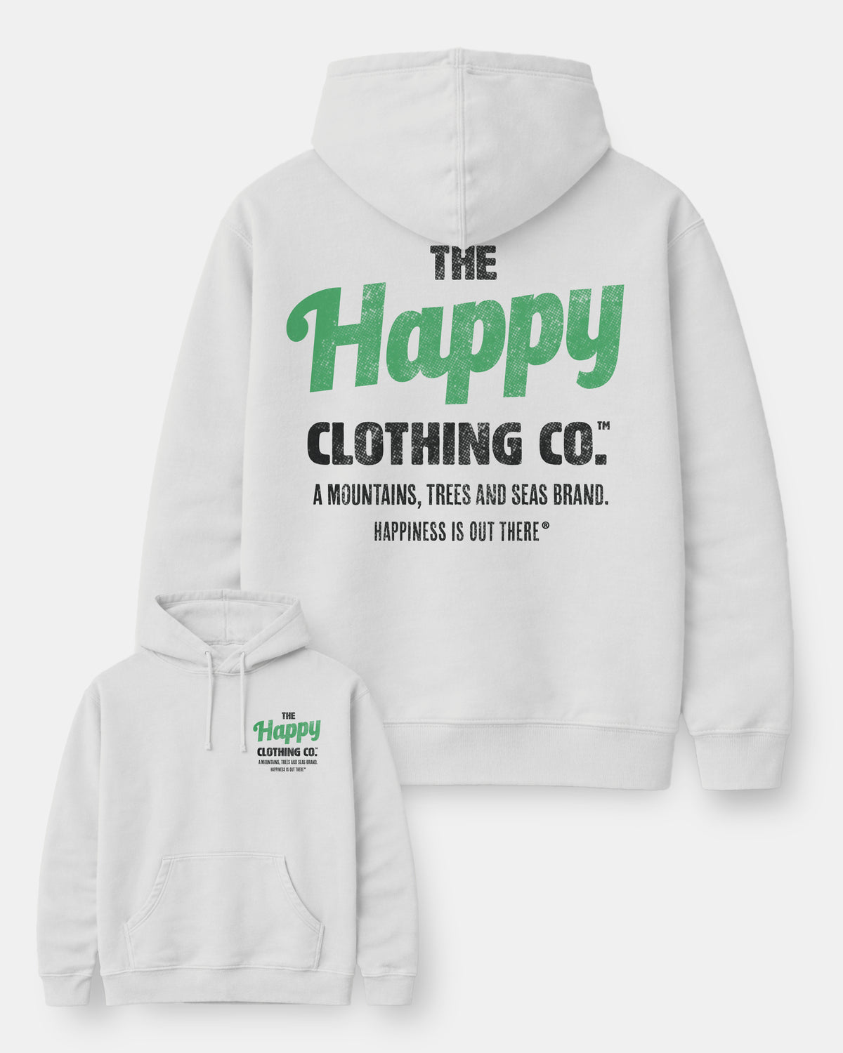 The Happy Clothing Co. Script Nature-Dyed Unisex Hoodie - The Happy Clothing Company