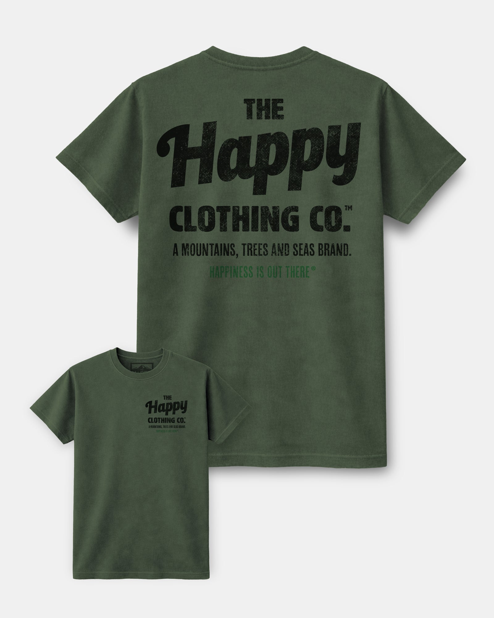 The Happy Clothing Co. Script Nature-Dyed Tee - The Happy Clothing Company