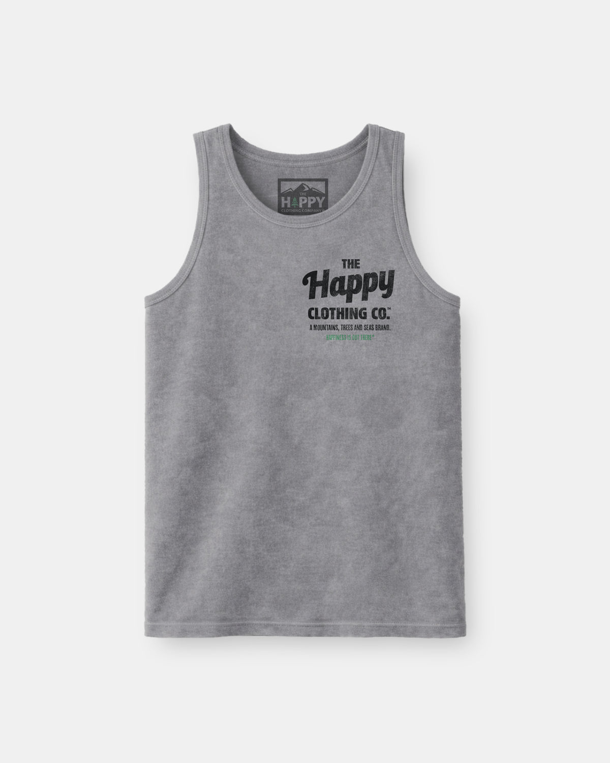 The Happy Clothing Co. Script Nature-Dyed Tank - The Happy Clothing Company