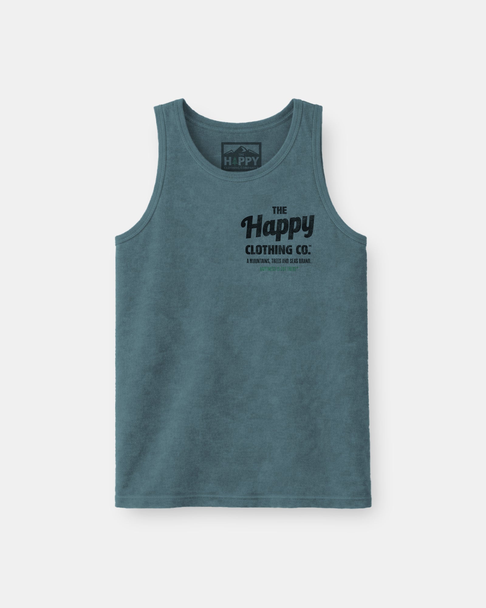 The Happy Clothing Co. Script Nature-Dyed Tank - The Happy Clothing Company
