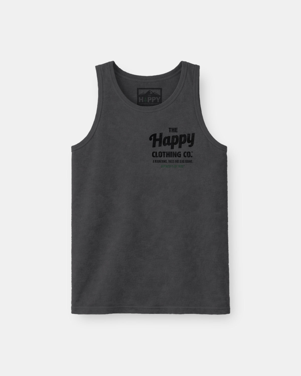 The Happy Clothing Co. Script Nature-Dyed Tank - The Happy Clothing Company
