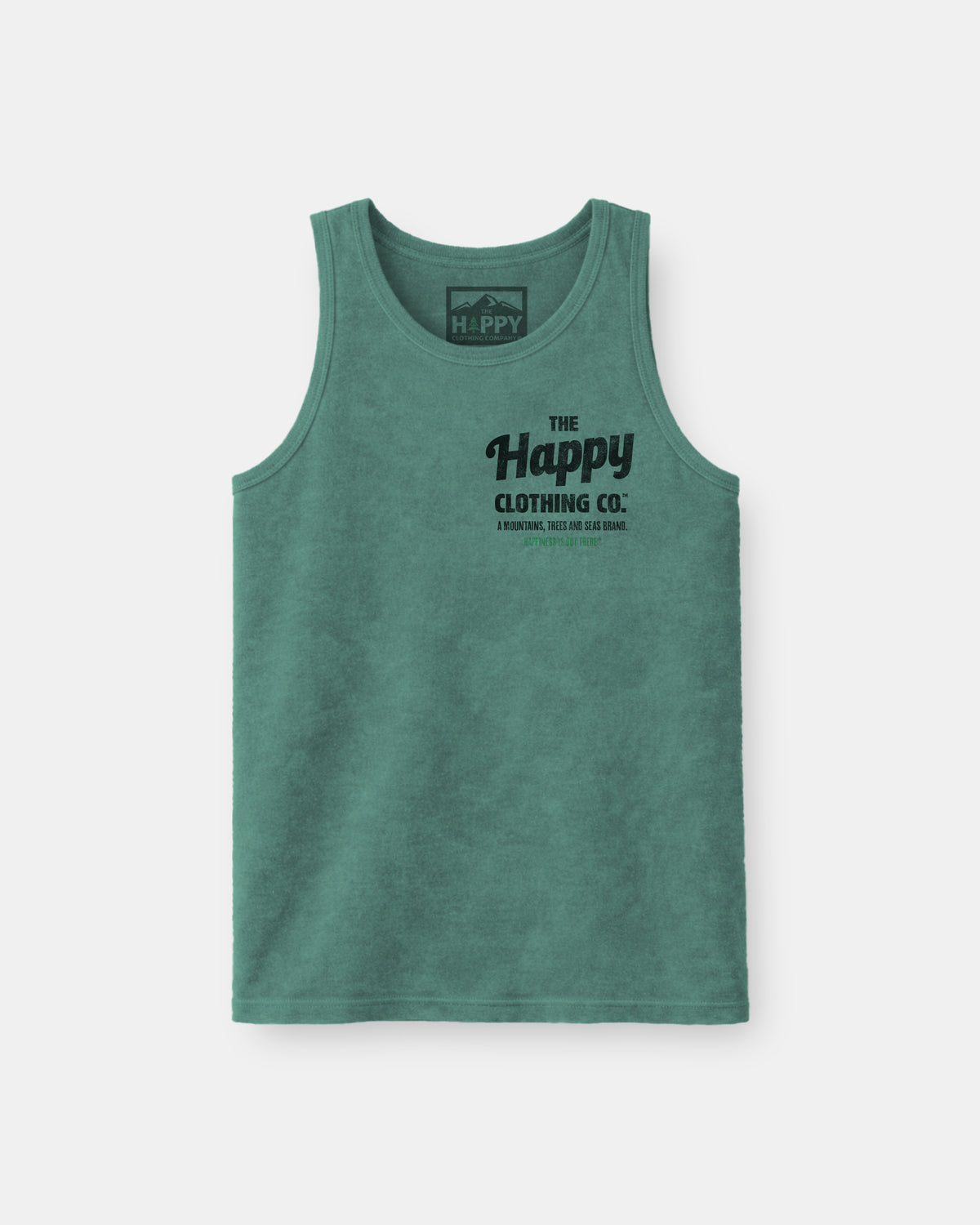 The Happy Clothing Co. Script Nature-Dyed Tank - The Happy Clothing Company
