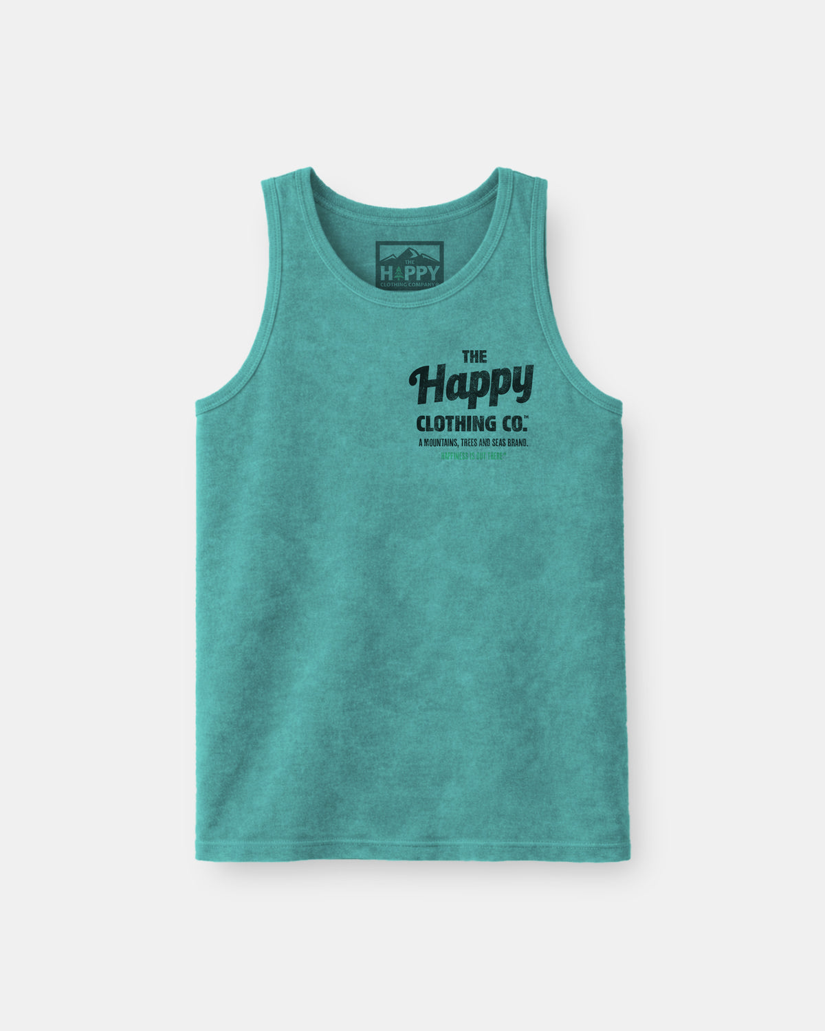 The Happy Clothing Co. Script Nature-Dyed Tank - The Happy Clothing Company