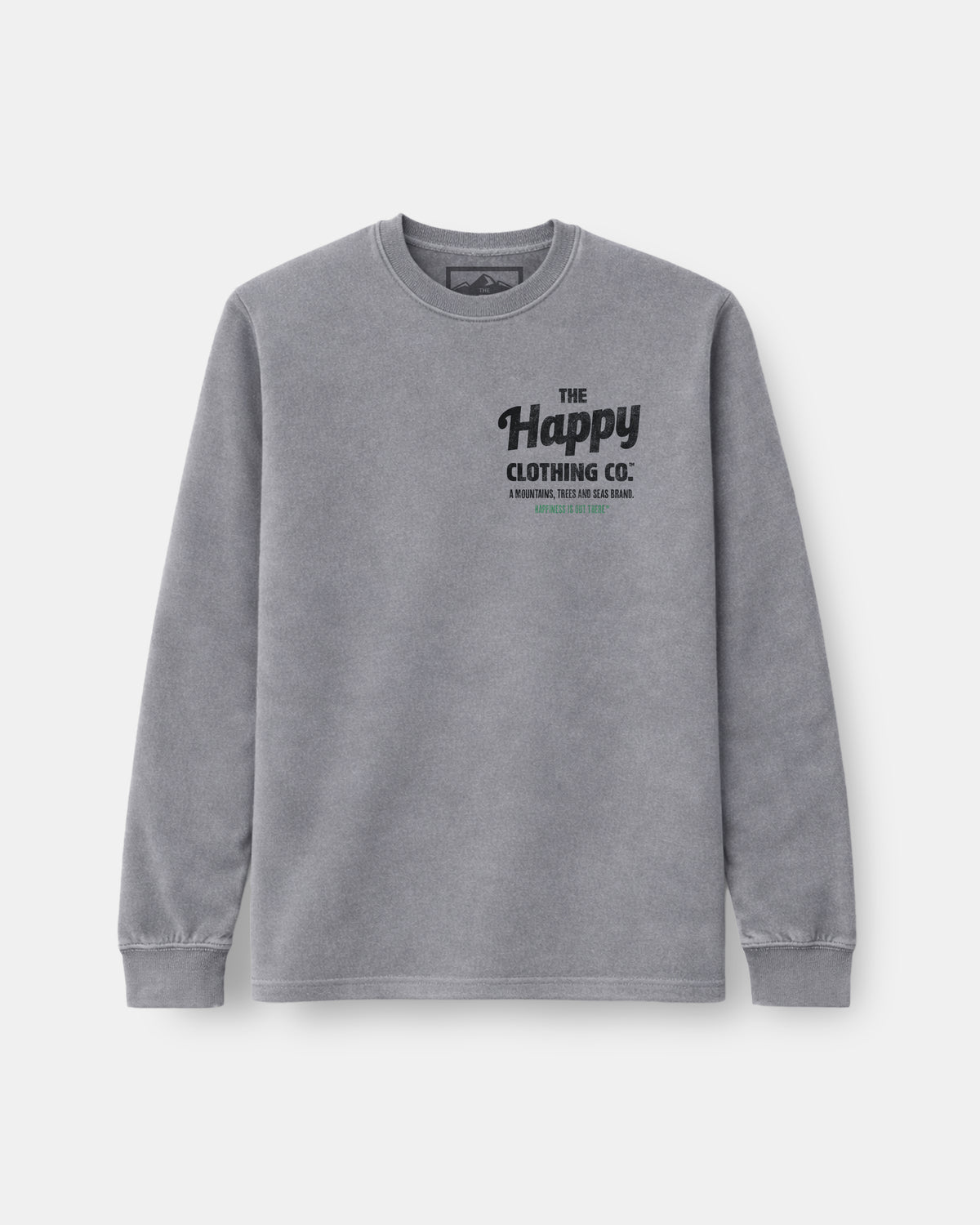 The Happy Clothing Co. Script Nature-Dyed Long Sleeve - The Happy Clothing Company