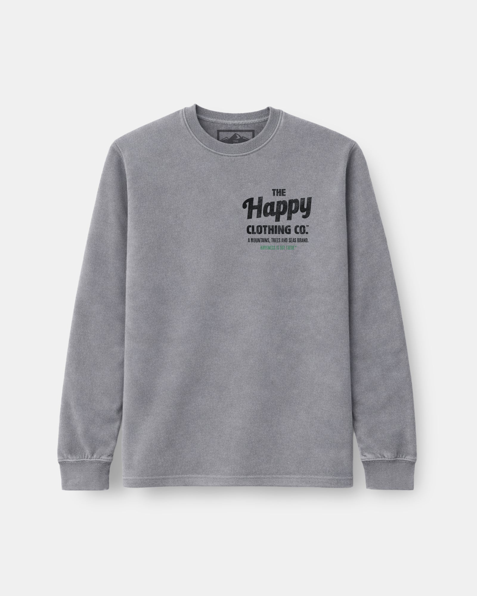 The Happy Clothing Co. Script Nature-Dyed Long Sleeve - The Happy Clothing Company