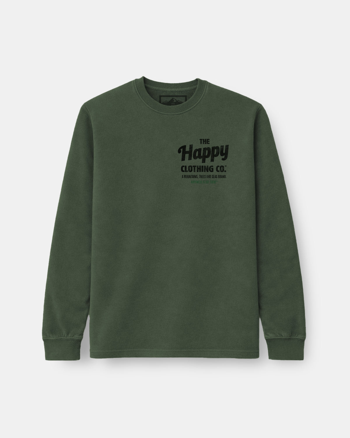 The Happy Clothing Co. Script Nature-Dyed Long Sleeve - The Happy Clothing Company
