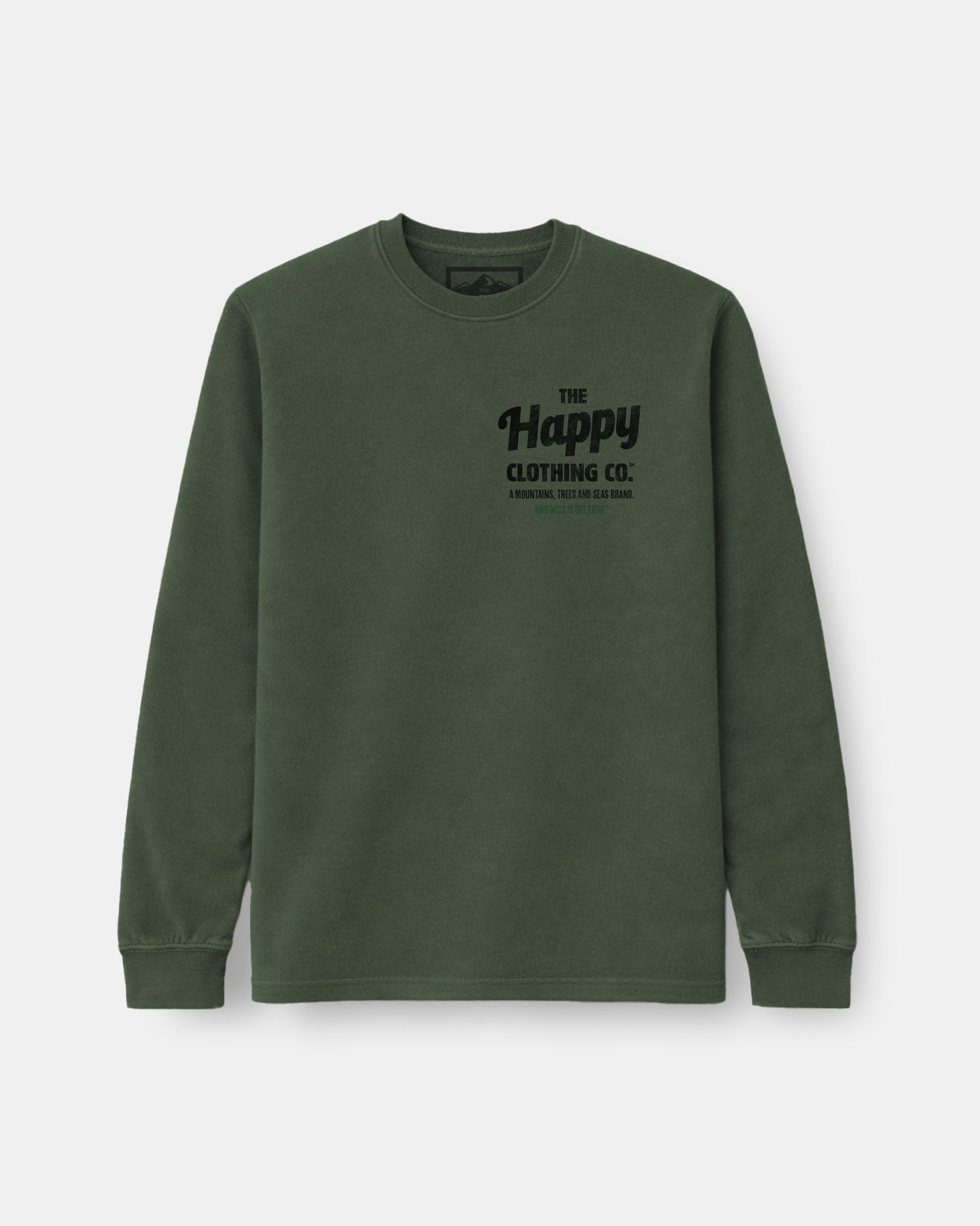 The Happy Clothing Co. Script Nature-Dyed Long Sleeve - The Happy Clothing Company