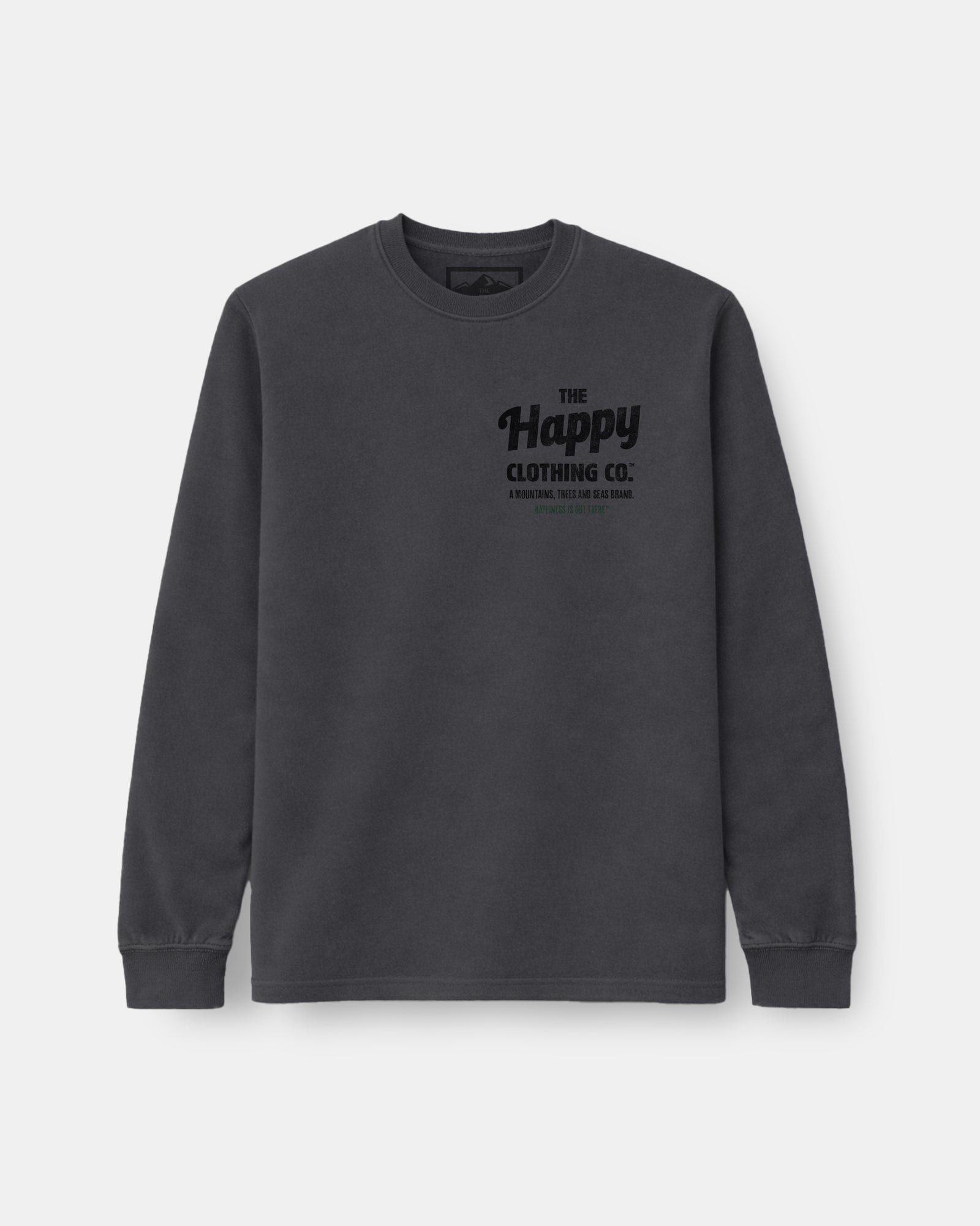 The Happy Clothing Co. Script Nature-Dyed Long Sleeve - The Happy Clothing Company