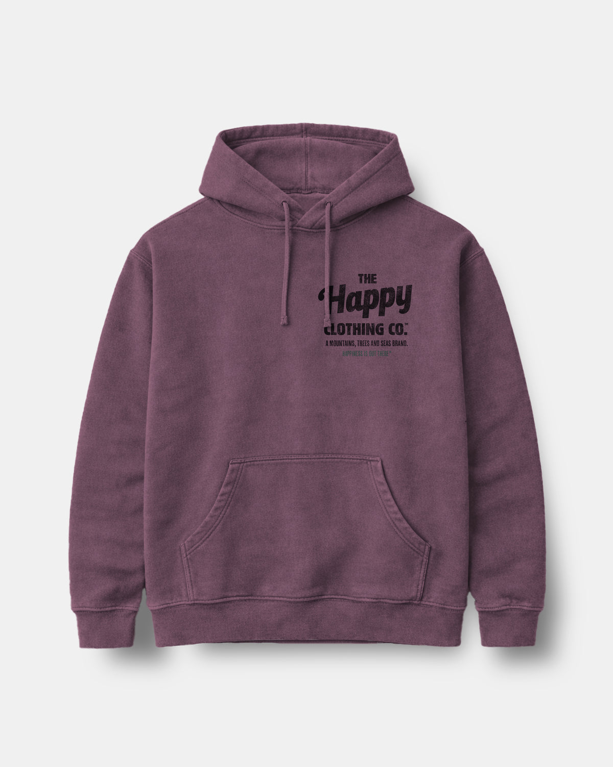 The Happy Clothing Co. Script Nature-Dyed Unisex Hoodie - The Happy Clothing Company