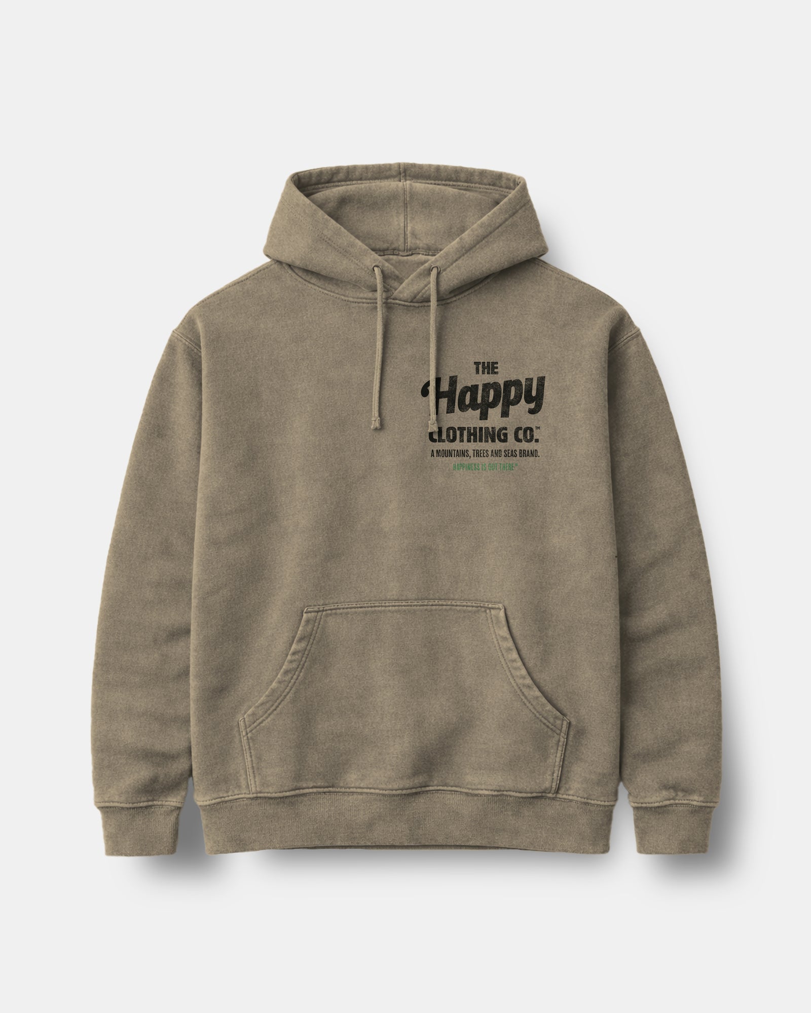 The Happy Clothing Co. Script Nature-Dyed Unisex Hoodie - The Happy Clothing Company