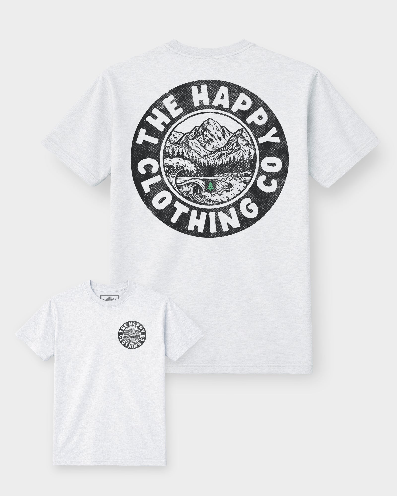 Happy Co. Vintage Back Print 'Lifestyle Tee' | Premium Heavyweight | - The Happy Clothing Company