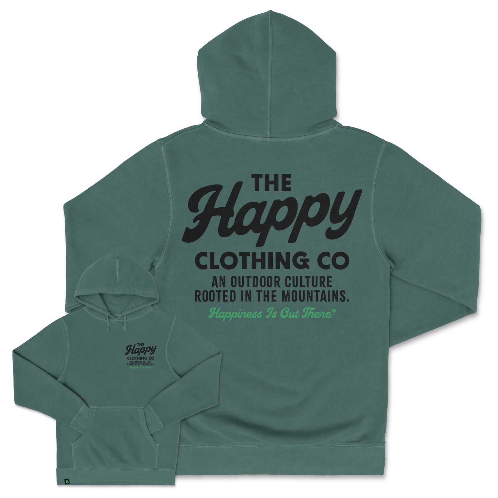 The Happy Clothing Co. Script Nature-Dyed Unisex Hoodie - The Happy Clothing Company