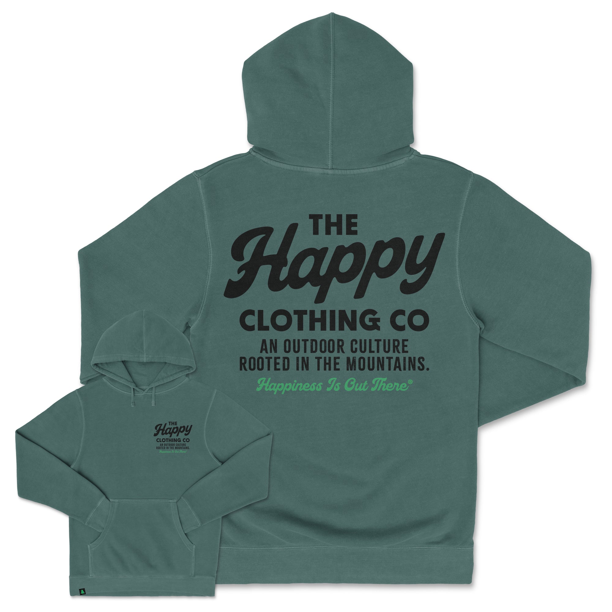 The Happy Clothing Co. Script Nature-Dyed Unisex Hoodie - The Happy Clothing Company