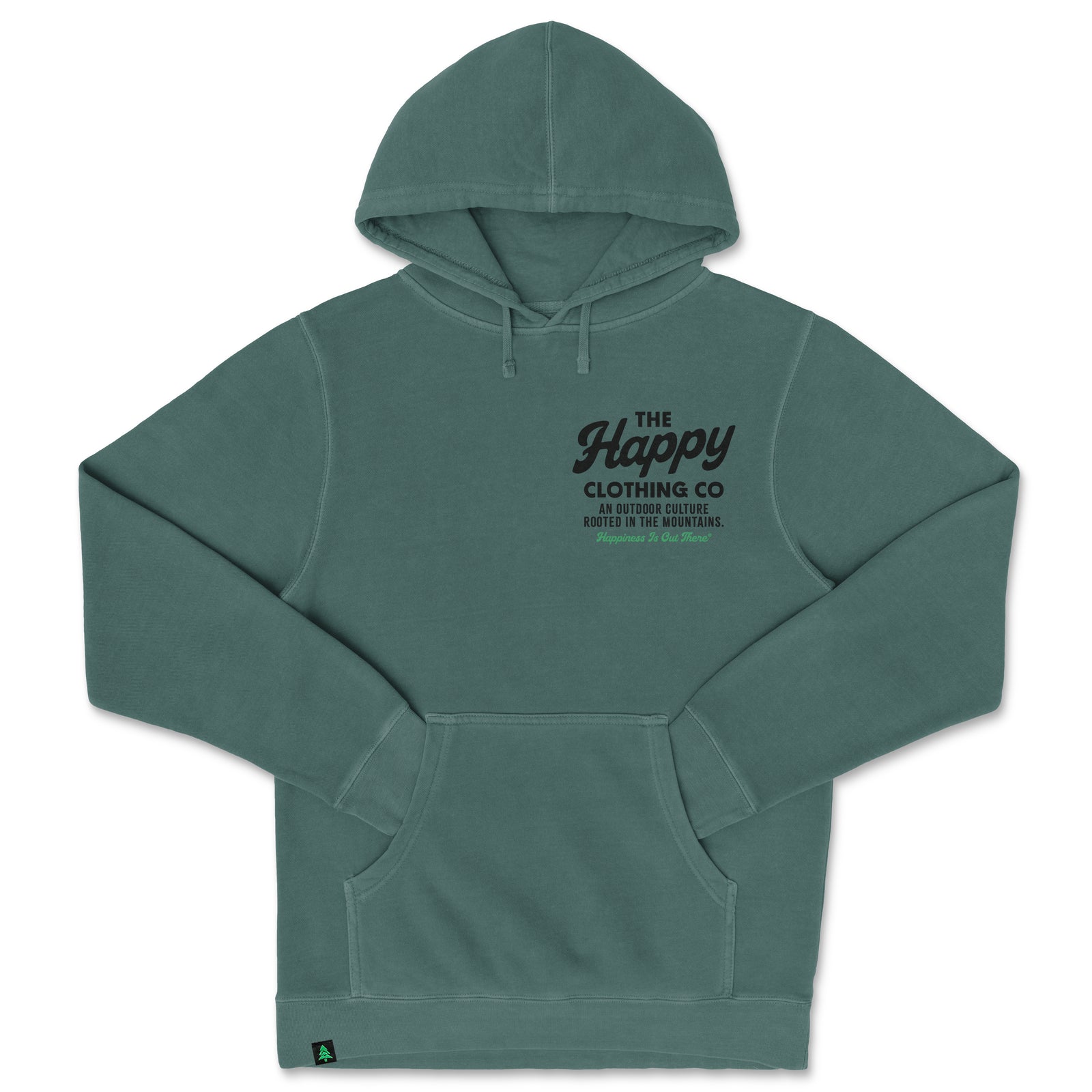 The Happy Clothing Co. Script Nature-Dyed Unisex Hoodie - The Happy Clothing Company