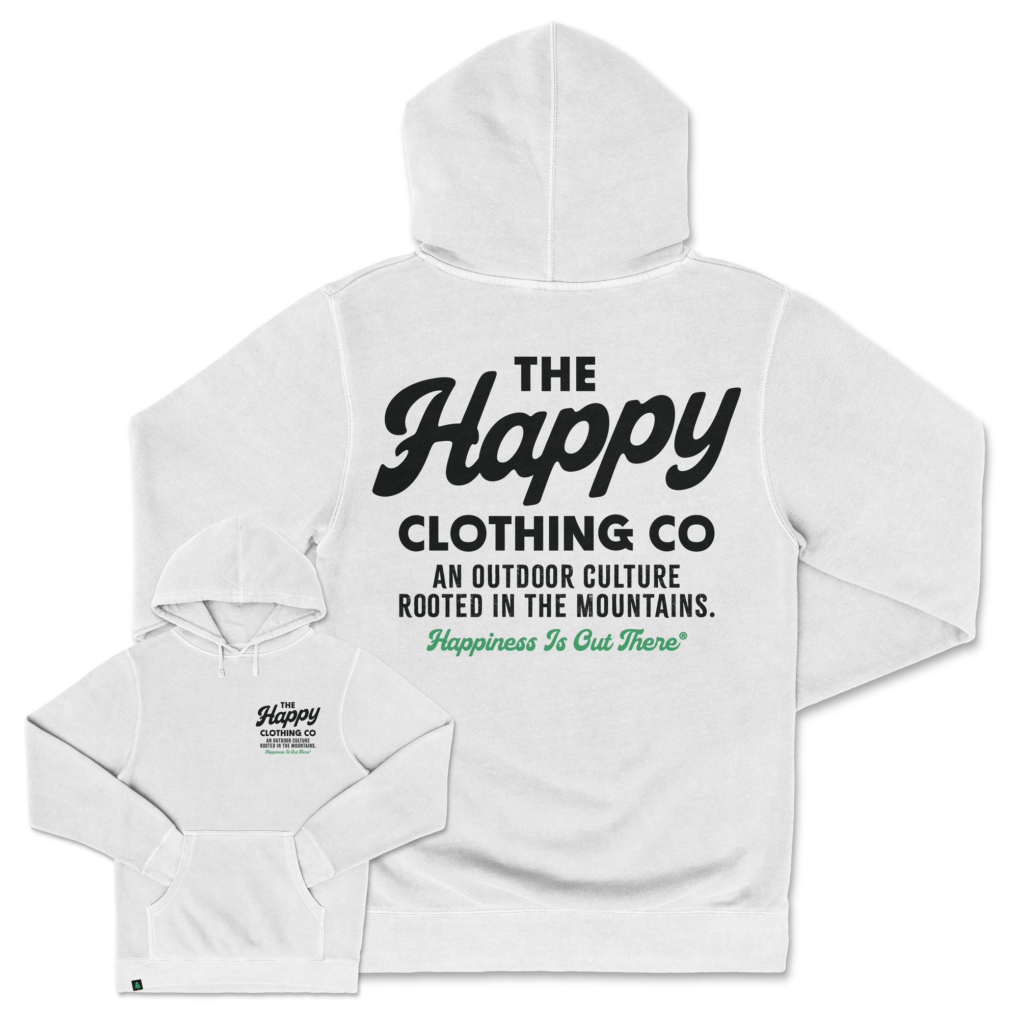 The Happy Clothing Co. Script Nature-Dyed Unisex Hoodie - The Happy Clothing Company