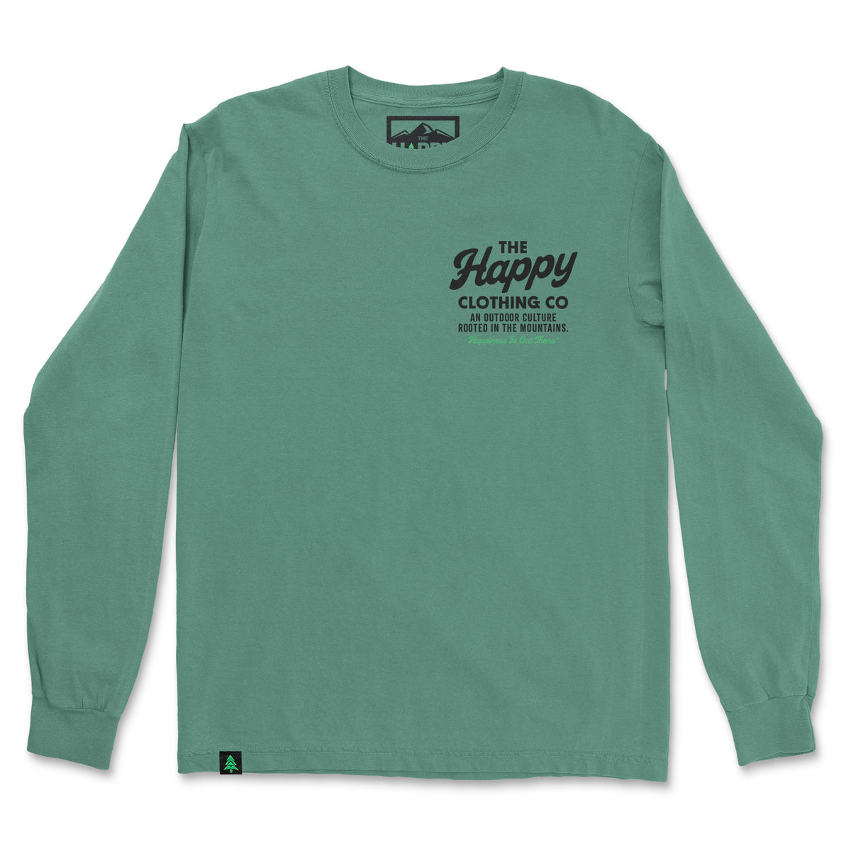 The Happy Clothing Co. Script Nature-Dyed Long Sleeve - The Happy Clothing Company