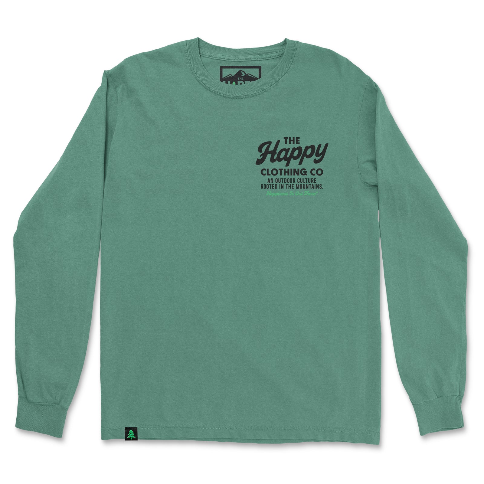 The Happy Clothing Co. Script Nature-Dyed Long Sleeve - The Happy Clothing Company