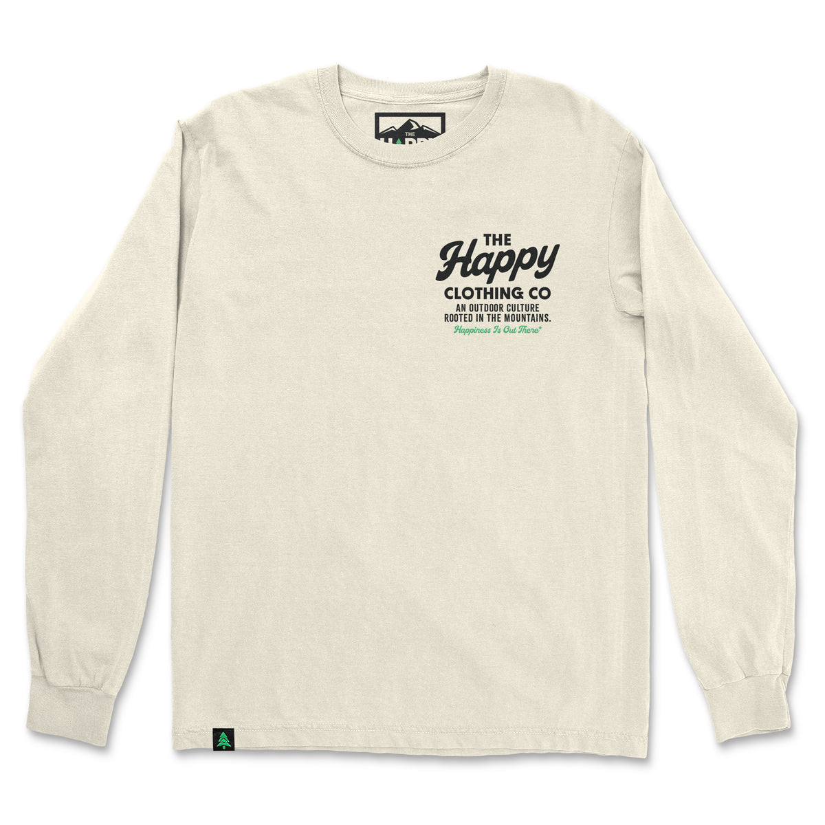 The Happy Clothing Co. Script Nature-Dyed Long Sleeve - The Happy Clothing Company