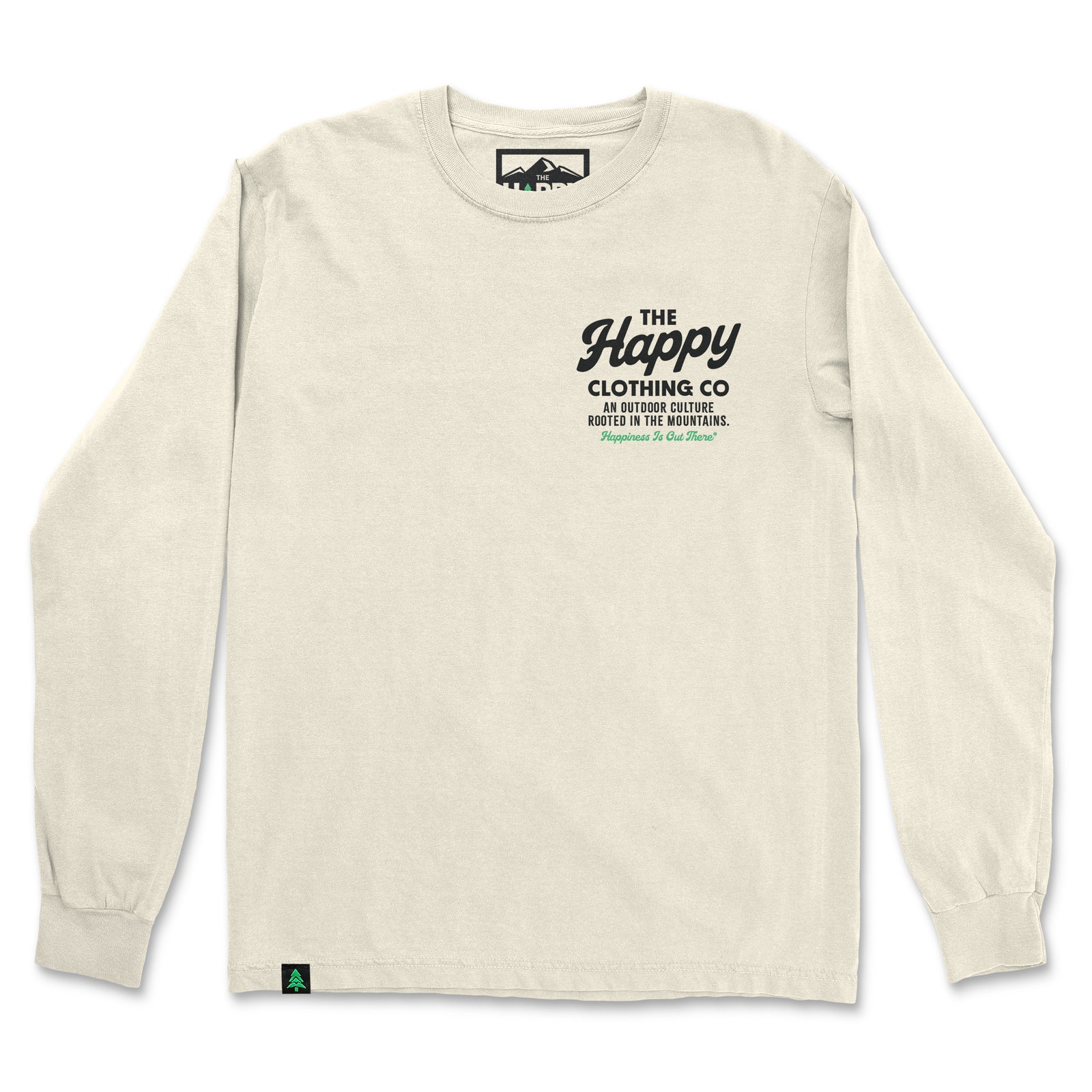 The Happy Clothing Co. Script Nature-Dyed Long Sleeve - The Happy Clothing Company