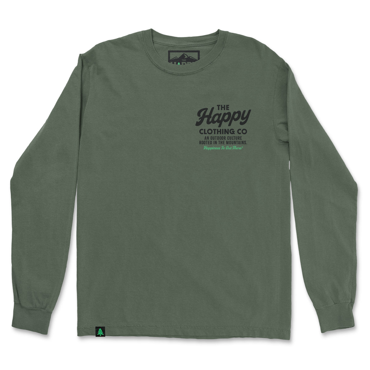 The Happy Clothing Co. Script Nature-Dyed Long Sleeve - The Happy Clothing Company