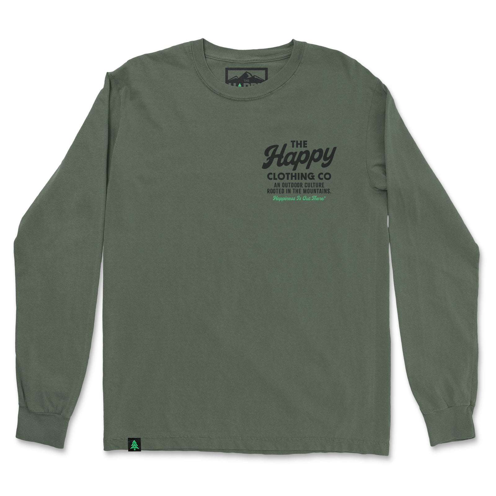 The Happy Clothing Co. Script Nature-Dyed Long Sleeve - The Happy Clothing Company