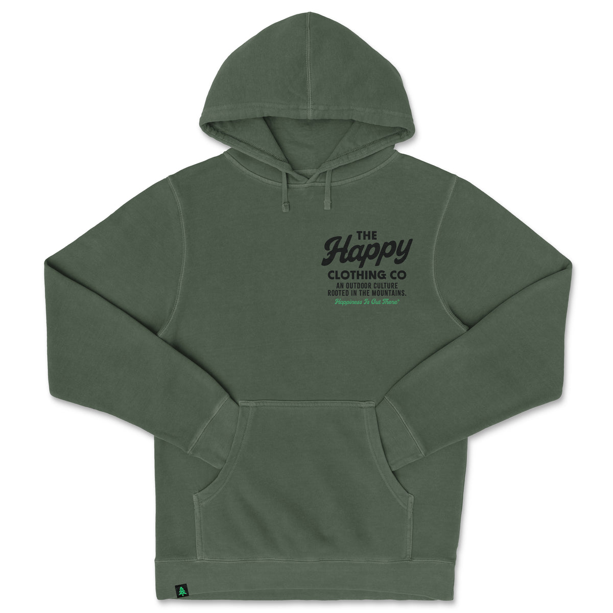 The Happy Clothing Co. Script Nature-Dyed Unisex Hoodie - The Happy Clothing Company