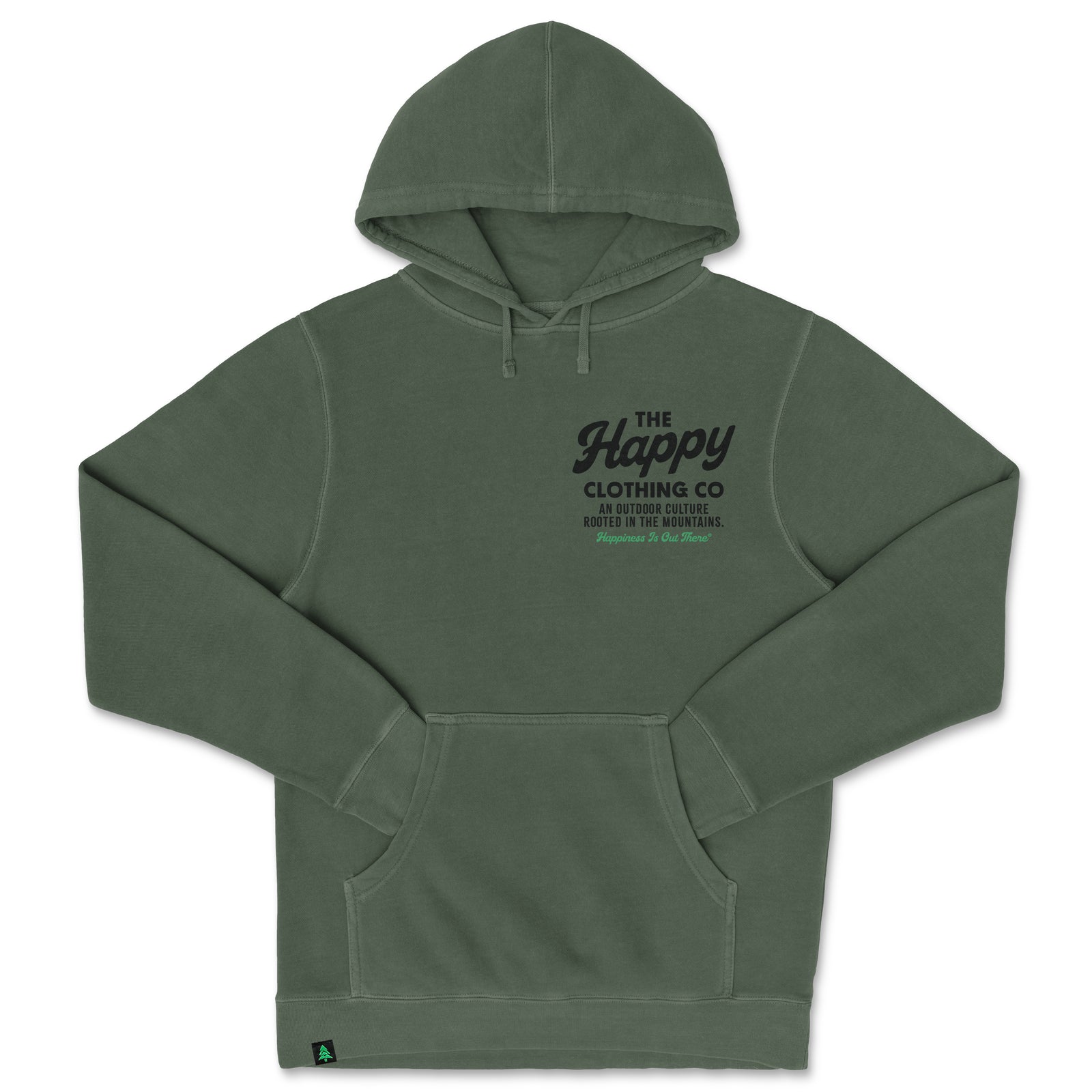 The Happy Clothing Co. Script Nature-Dyed Unisex Hoodie - The Happy Clothing Company