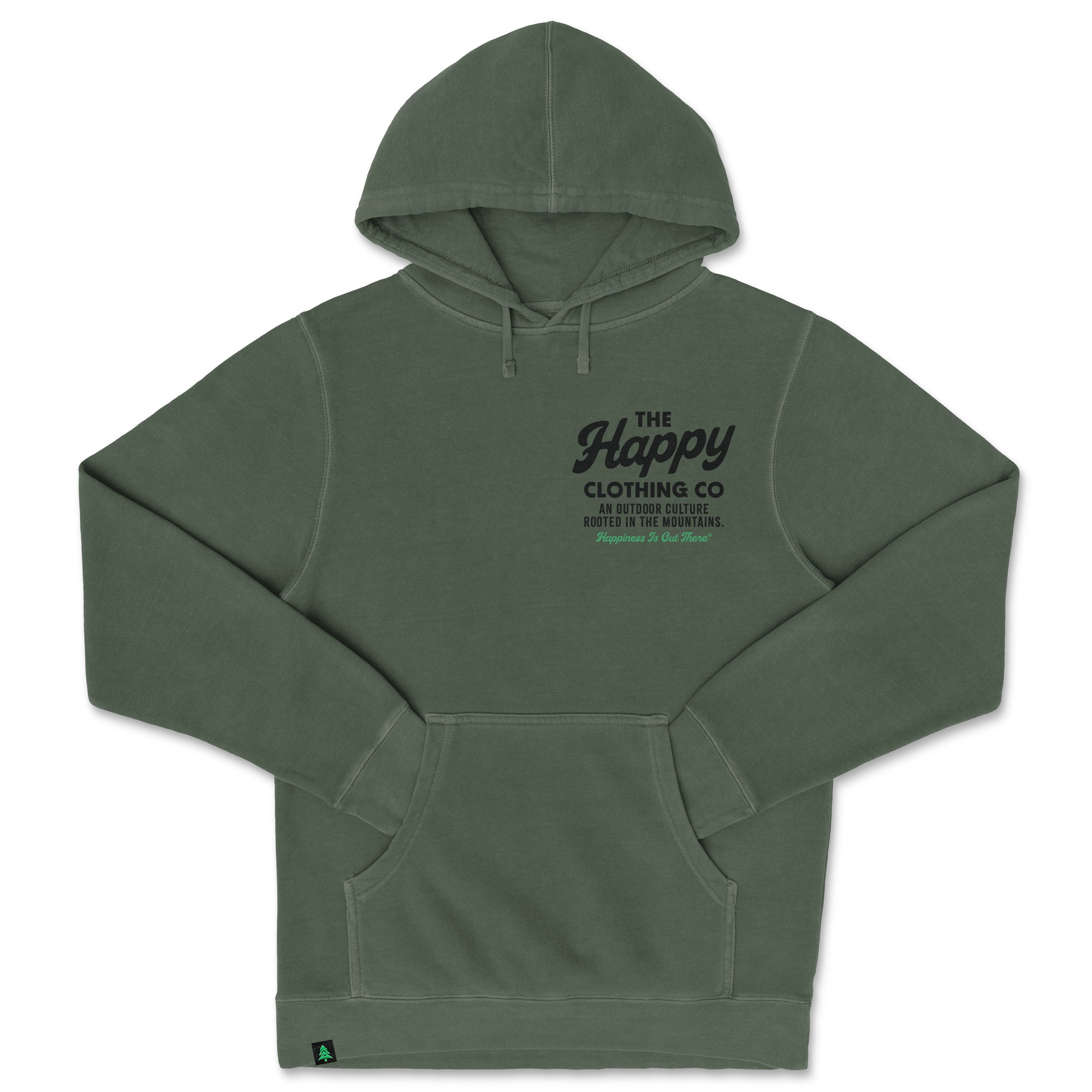 The Happy Clothing Co. Script Nature-Dyed Unisex Hoodie - The Happy Clothing Company