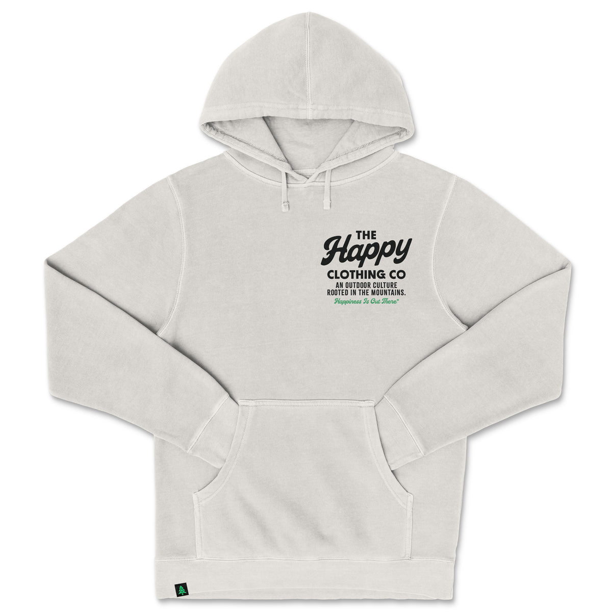 The Happy Clothing Co. Script Nature-Dyed Unisex Hoodie - The Happy Clothing Company