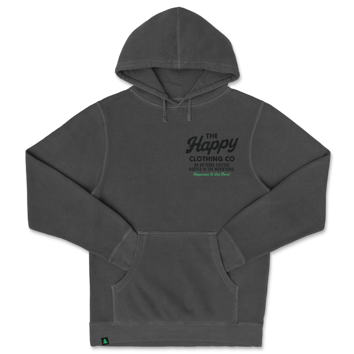 The Happy Clothing Co. Script Nature-Dyed Unisex Hoodie - The Happy Clothing Company