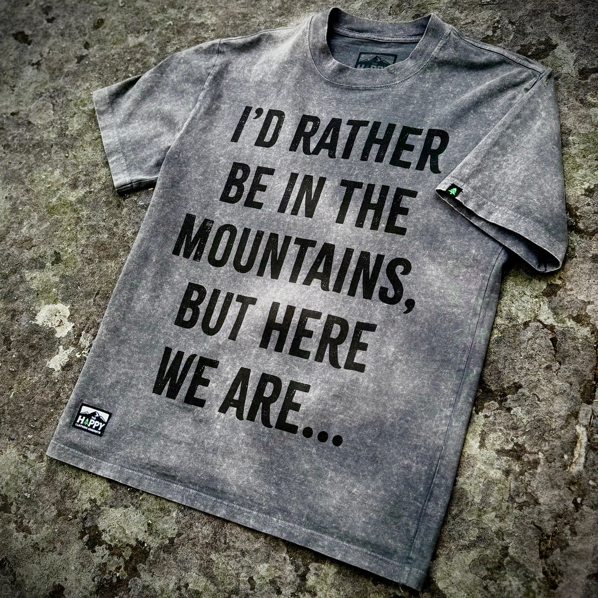 I'd Rather Be In The Mountains | Heavyweight & Oversized | - The Happy Clothing Company