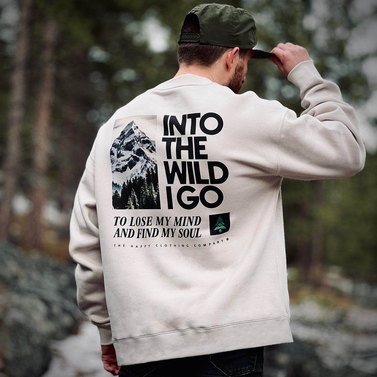 Into The Wild I Go Unisex Relaxed Crew - The Happy Clothing Company