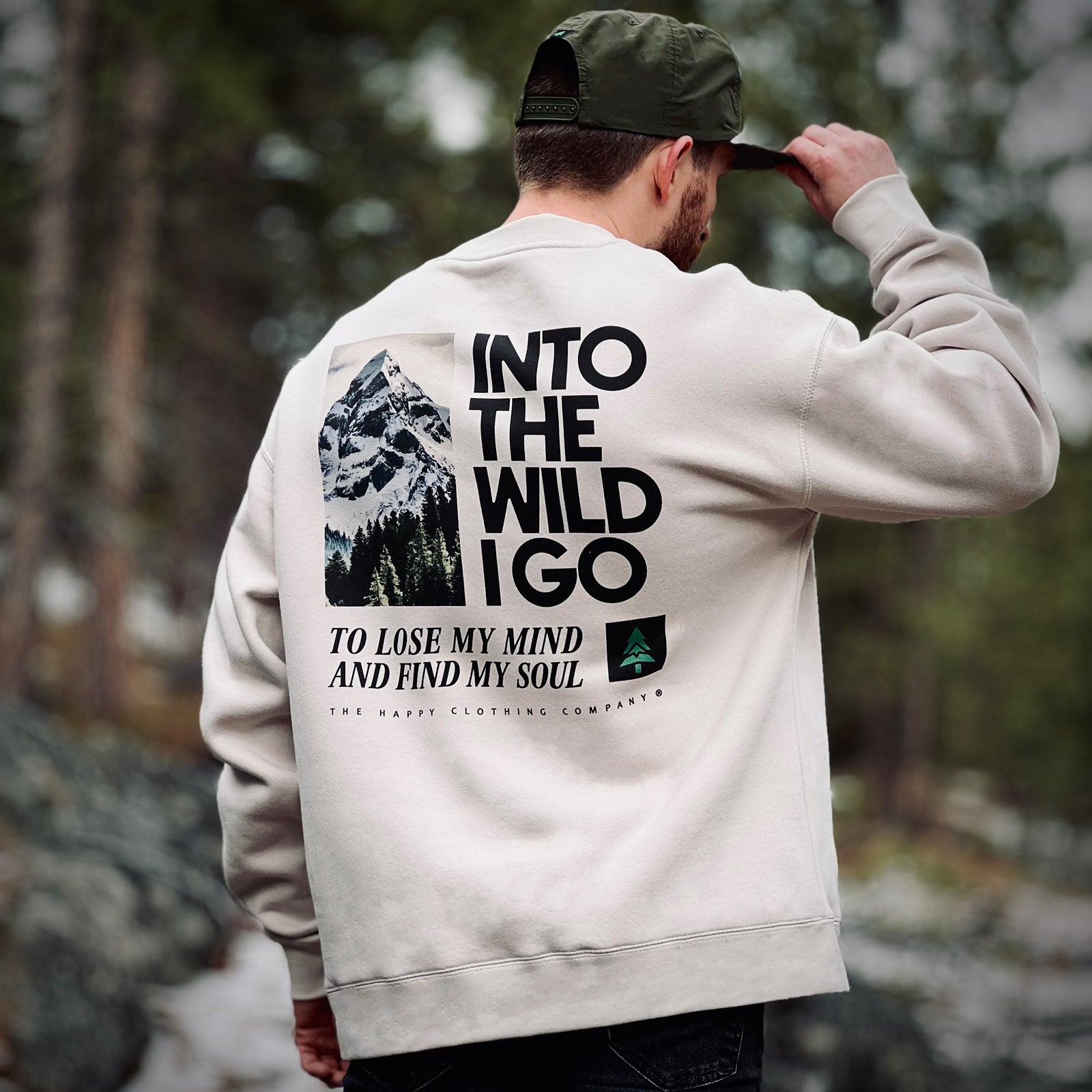 Into The Wild I Go Unisex Relaxed Crew - The Happy Clothing Company