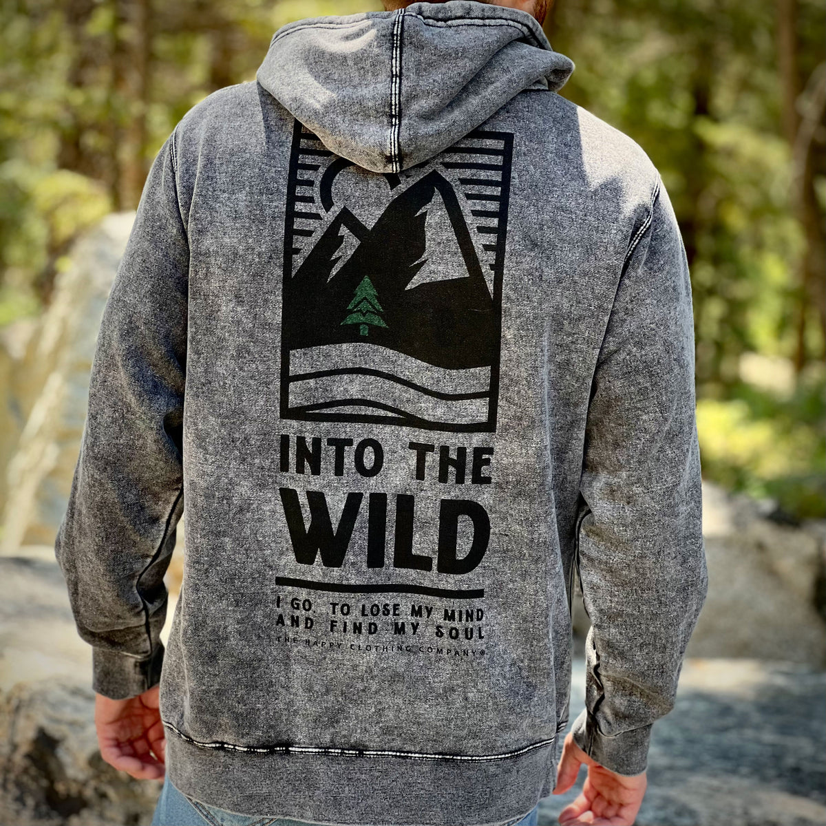 Into The Wild Mineral Wash Unisex Hoodie