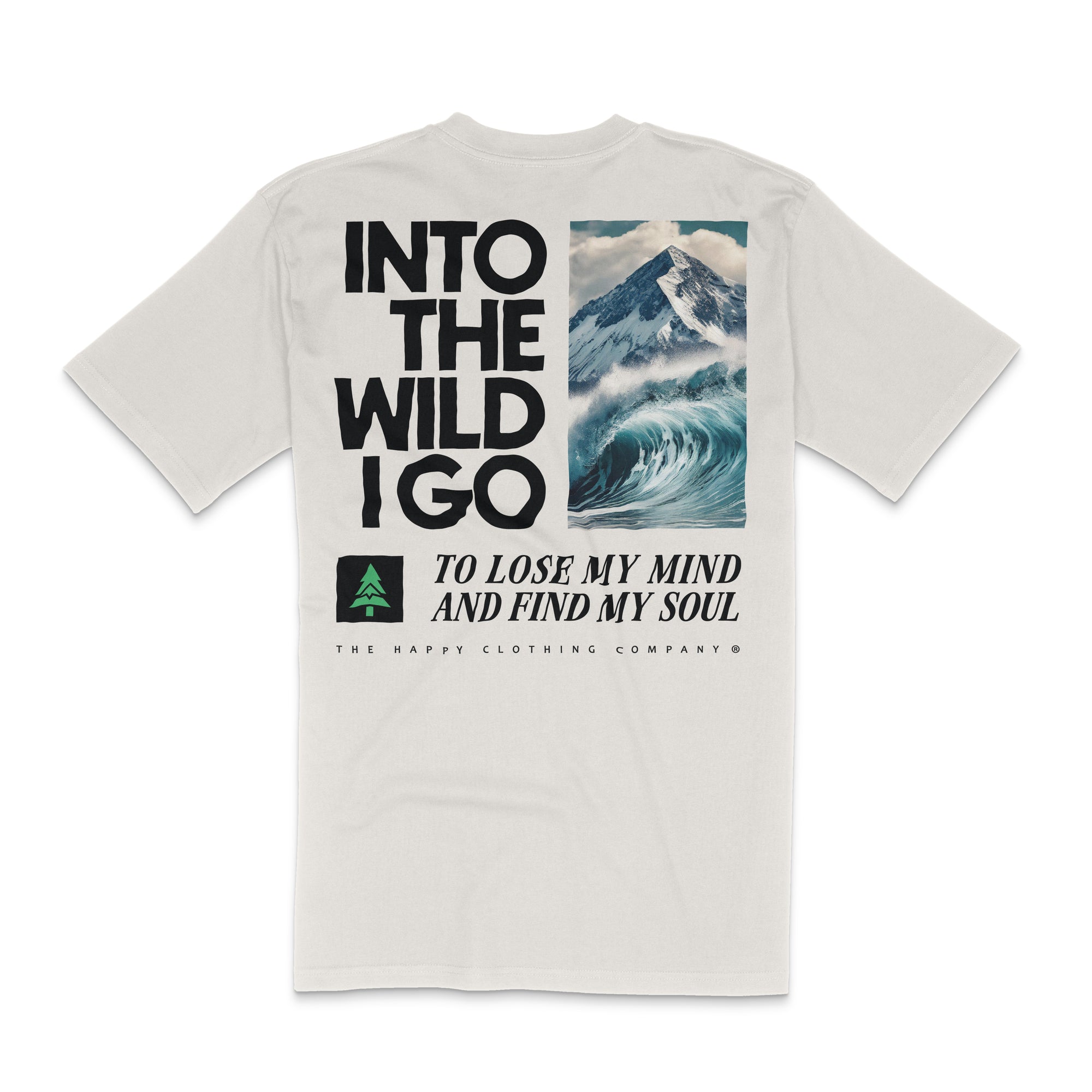 Into The Wild Back Print Surf & Suits Edition 'Lifestyle' Tee | Premium Heavyweight |