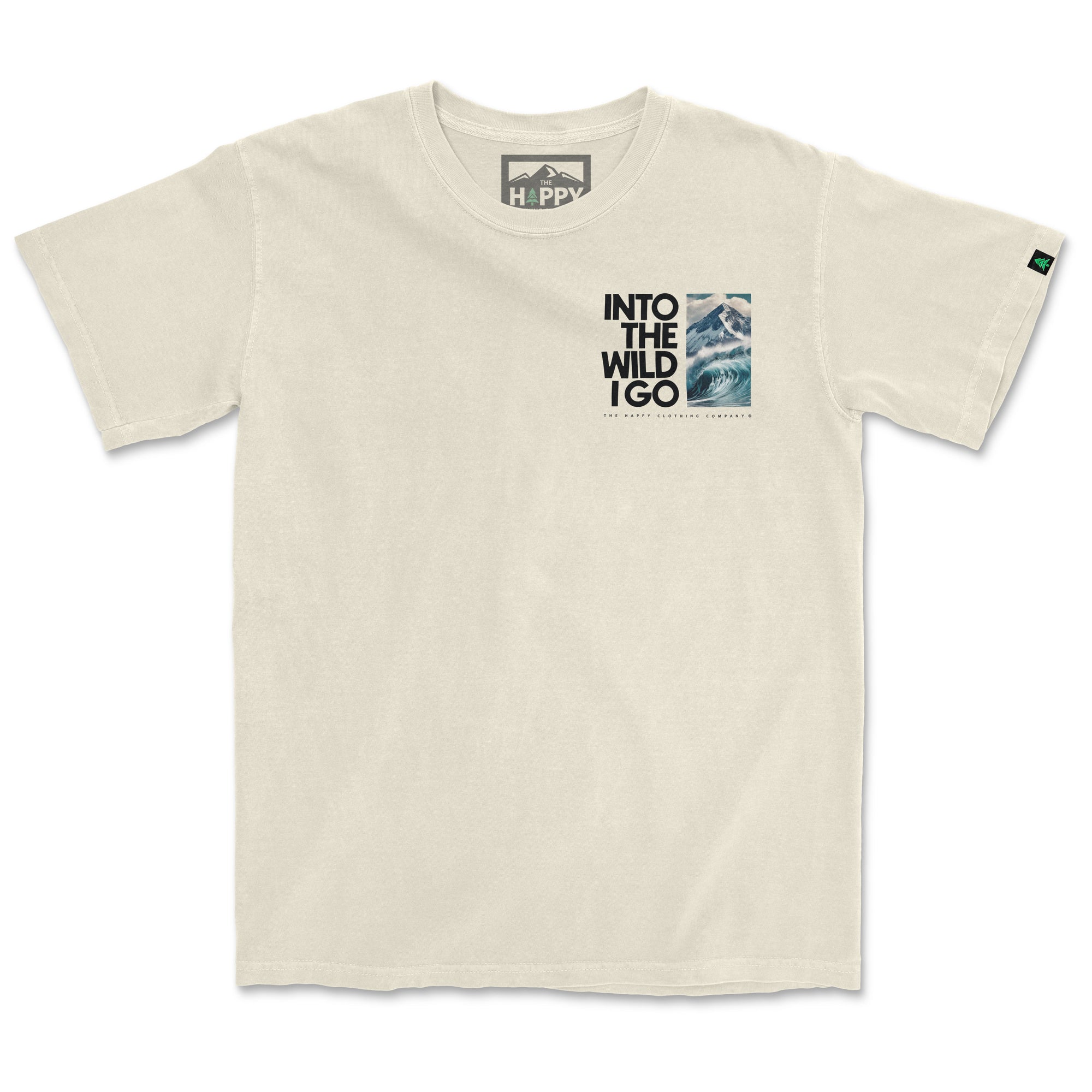 Into The Wild Back Print Surf & Summits Edition 'Vintage Tee' | Oversized Heavyweight |