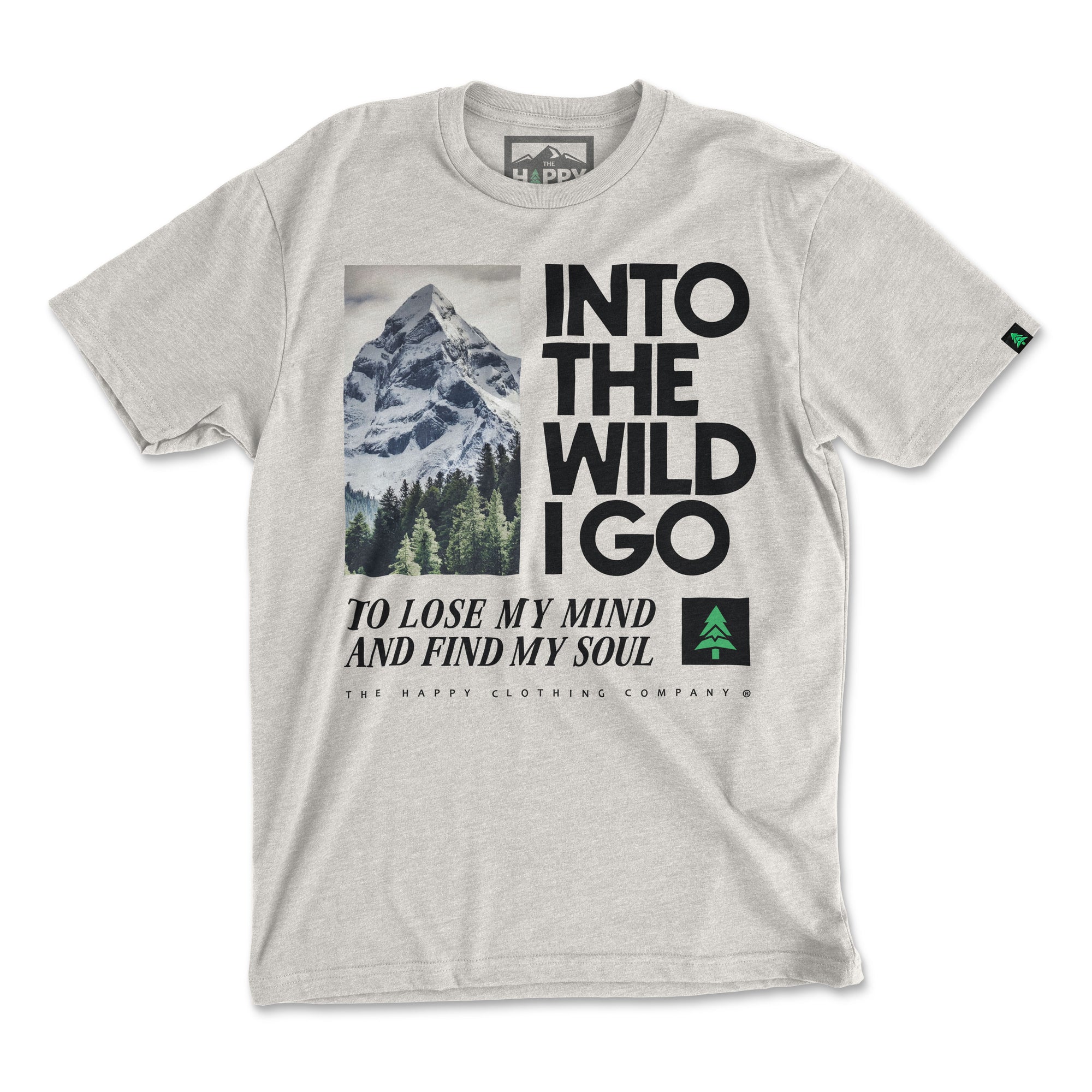 Into The Wild Peaks & Pines Edition 'Explorer Tee' | Lightweight Blend |