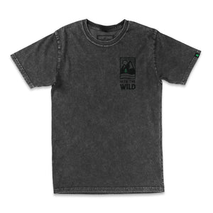 Into The Wild Back Print Lightweight Stone Wash Cotton Tee