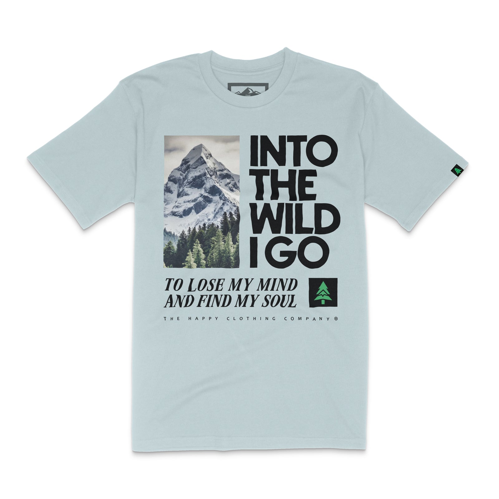 Into The Wild Peaks & Pines Edition 'Lifestyle Tee' | Premium Heavyweight | - The Happy Clothing Company