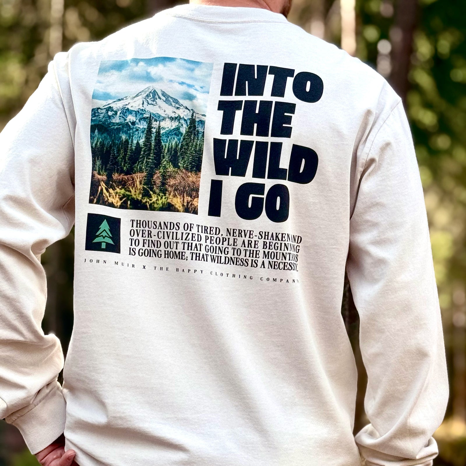 Into The Wild I Go 'Vintage Long Sleeve' | Oversized Heavyweight |