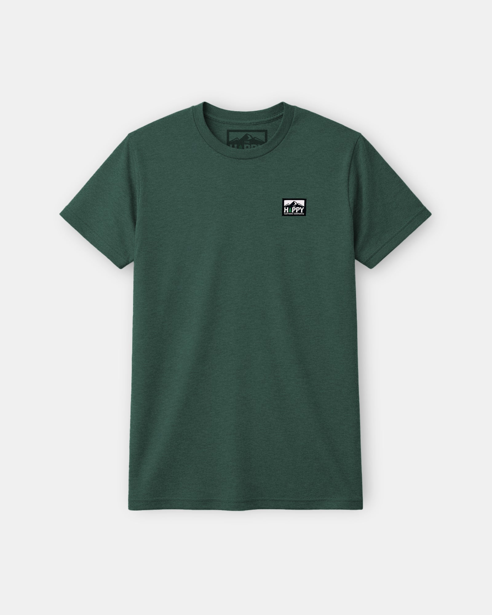 Logo Label Earth Tone Tee | Lightweight Blend | - The Happy Clothing Company