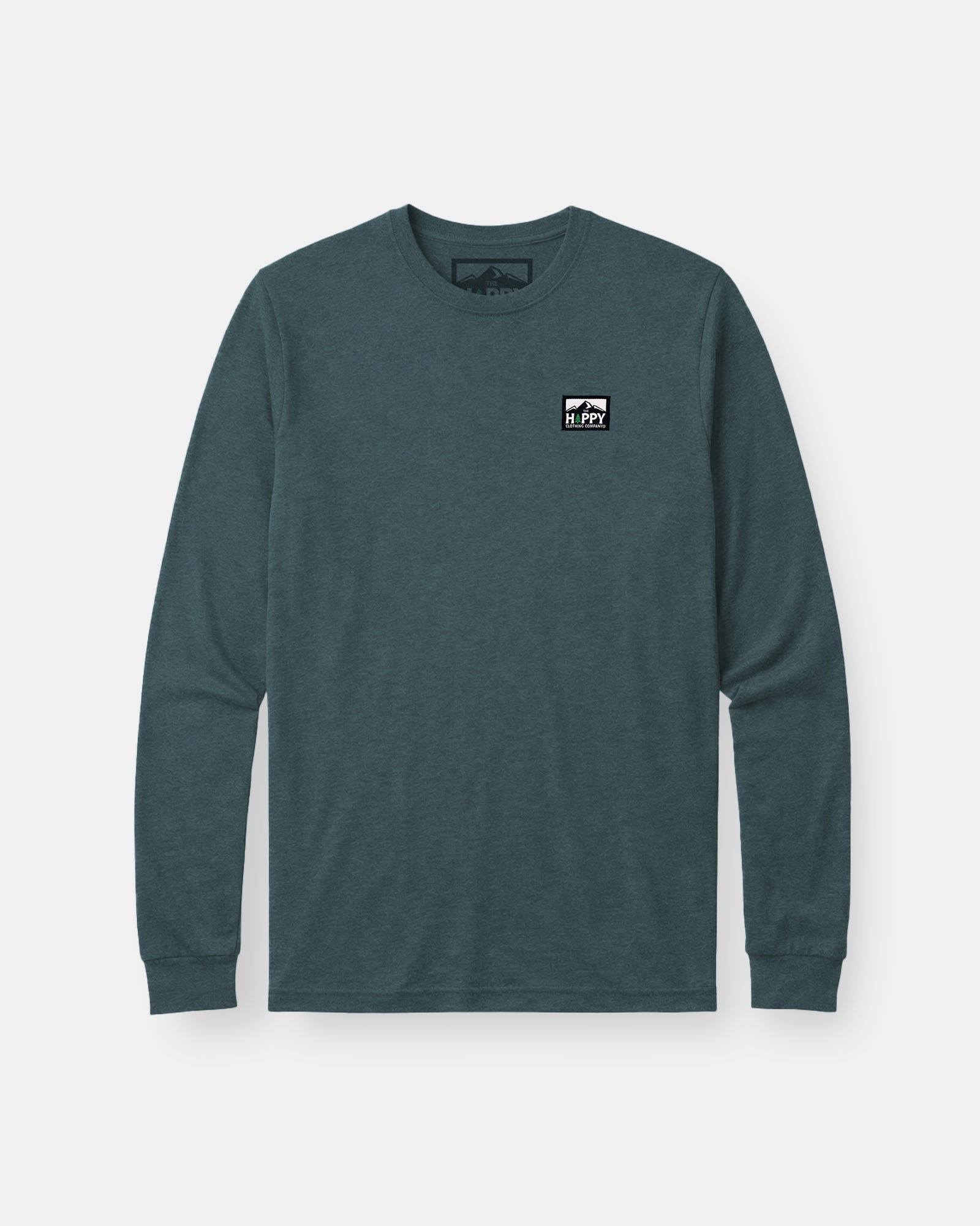Logo Label Earth Tone Long Sleeve | Lightweight Blend | - The Happy Clothing Company
