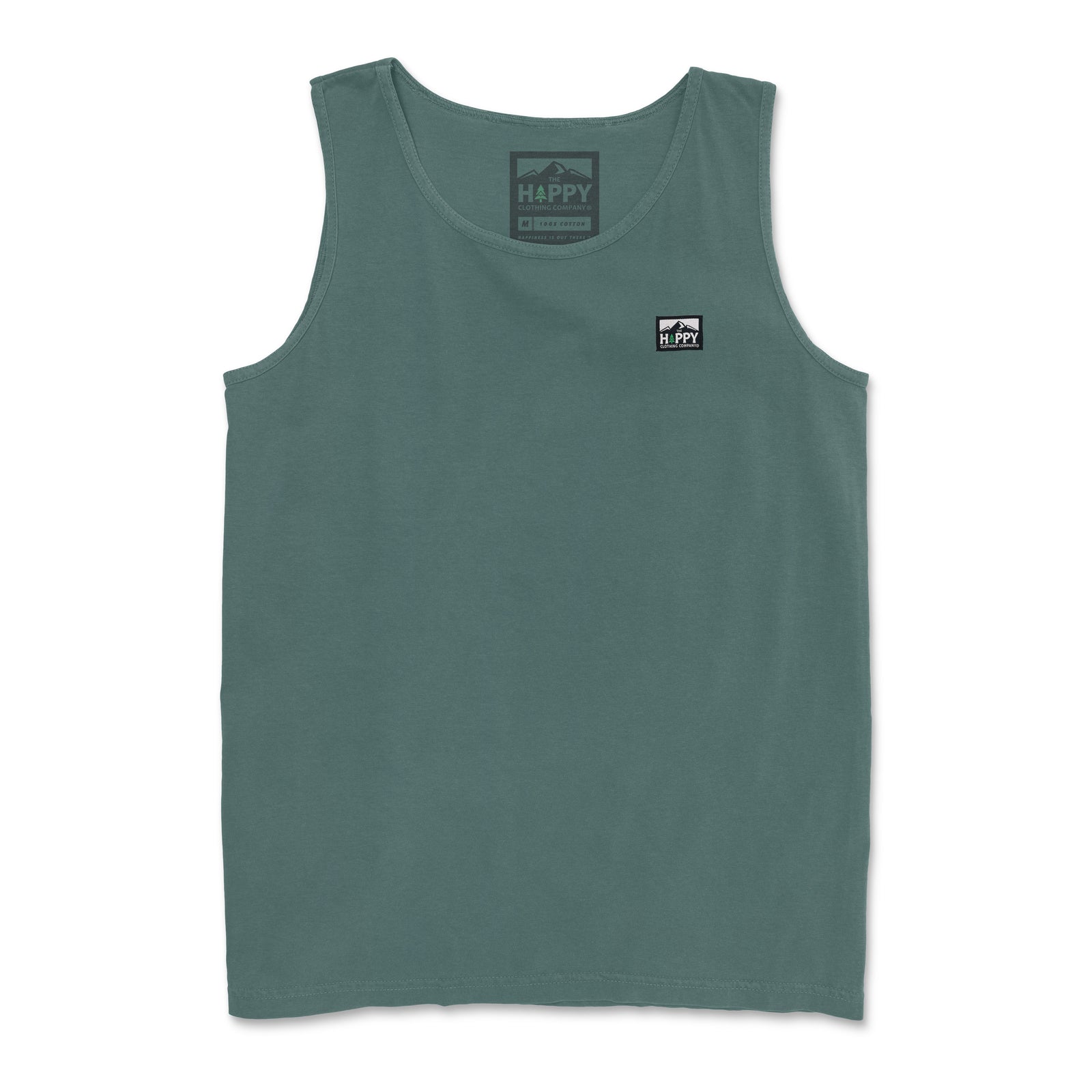 Pigment-Dyed Logo Label Tank - The Happy Clothing Company