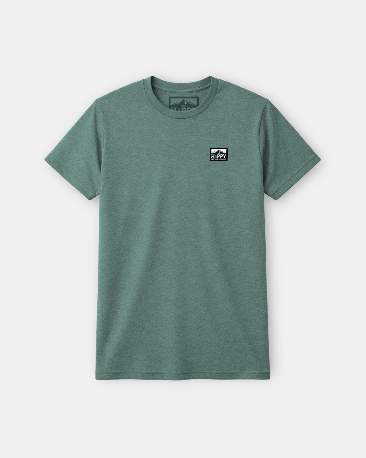 Logo Label Earth Tone Tee | Lightweight Blend | - The Happy Clothing Company