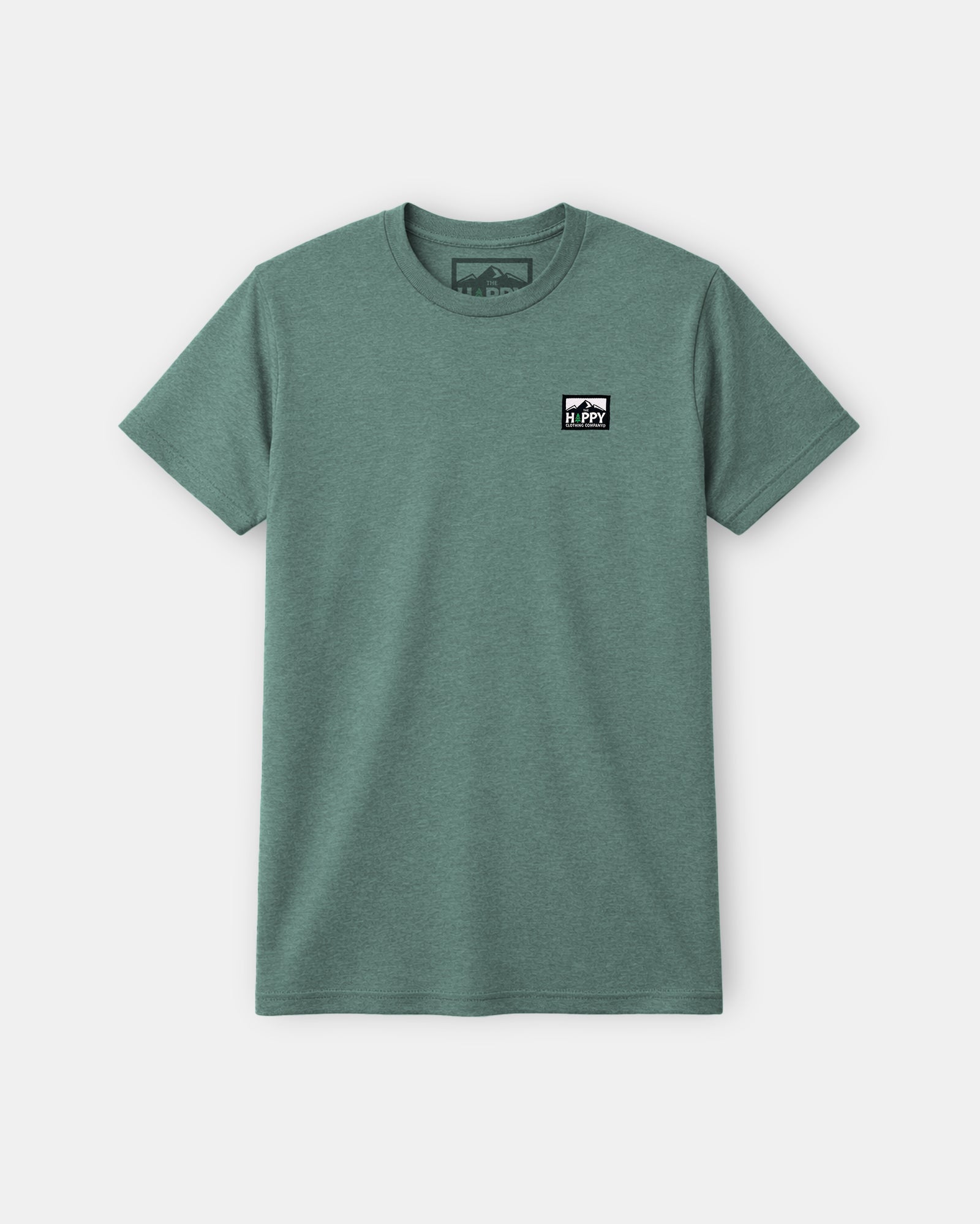 Logo Label Earth Tone Tee | Lightweight Blend | - The Happy Clothing Company