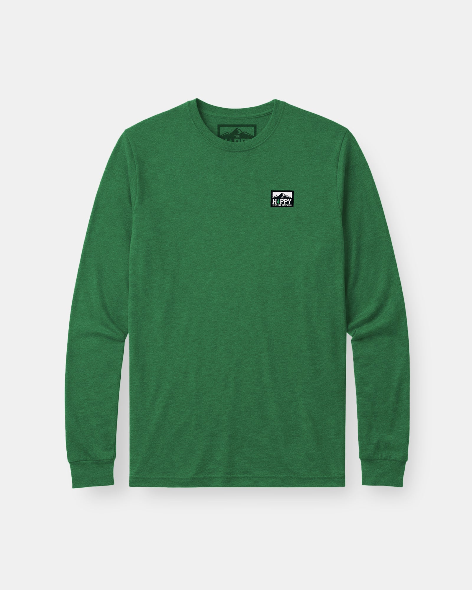 Logo Label Earth Tone Long Sleeve | Lightweight Blend | - The Happy Clothing Company