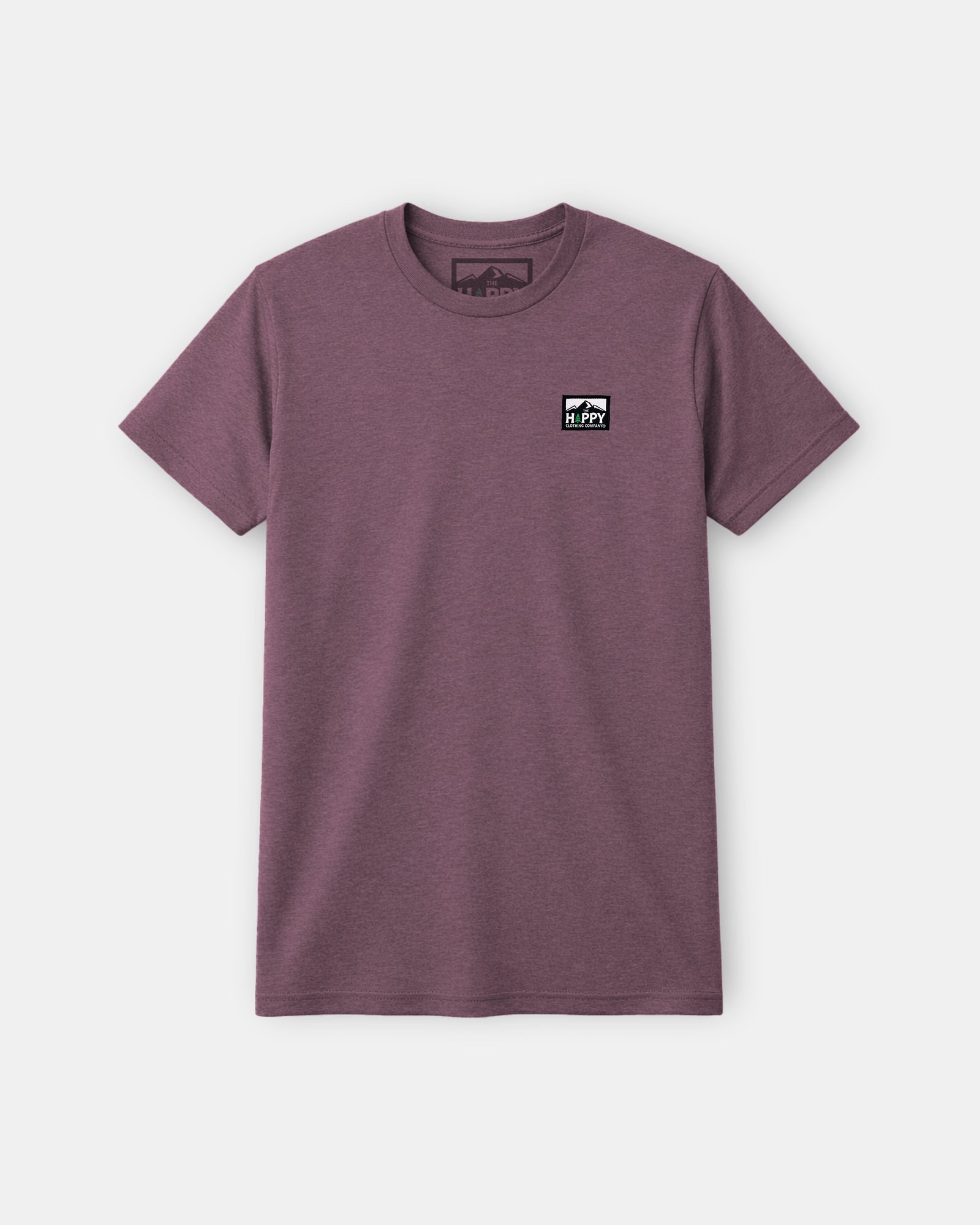Logo Label Earth Tone Tee | Lightweight Blend | - The Happy Clothing Company