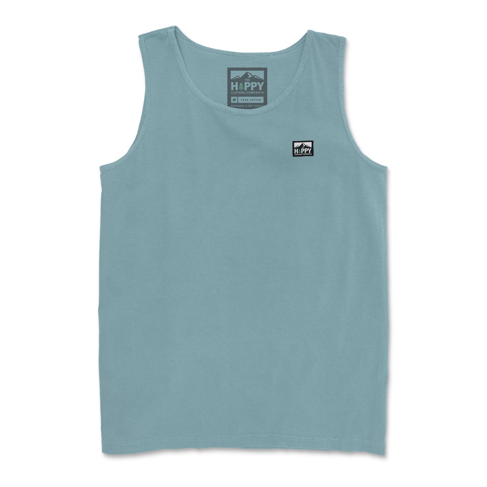 Pigment-Dyed Logo Label Tank - The Happy Clothing Company